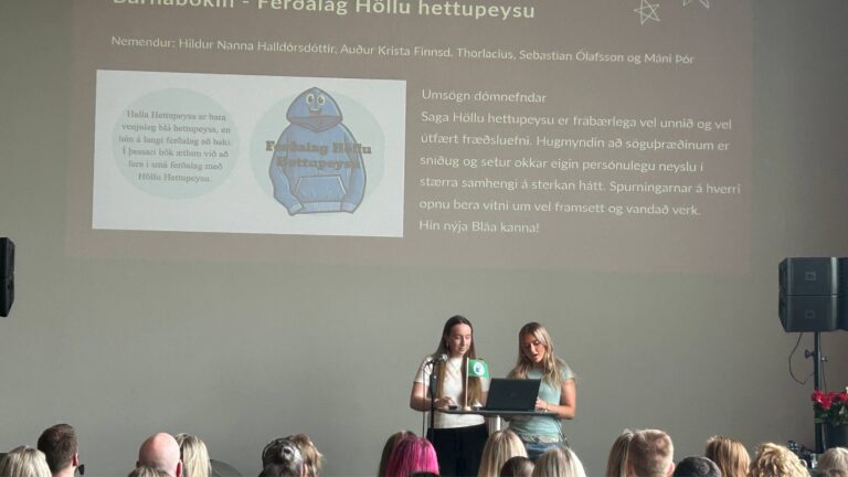 Sigurvegarar grunnskóla 2024 segja frá verkefninu sínu
