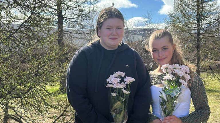 2.sæti framhaldsskólar - Menntaskólinn á Akureyri Hanna Lilja Arnarsdóttir, Heiða María Arnarsdóttir og Steinunn Sóllilja Dagsdóttir