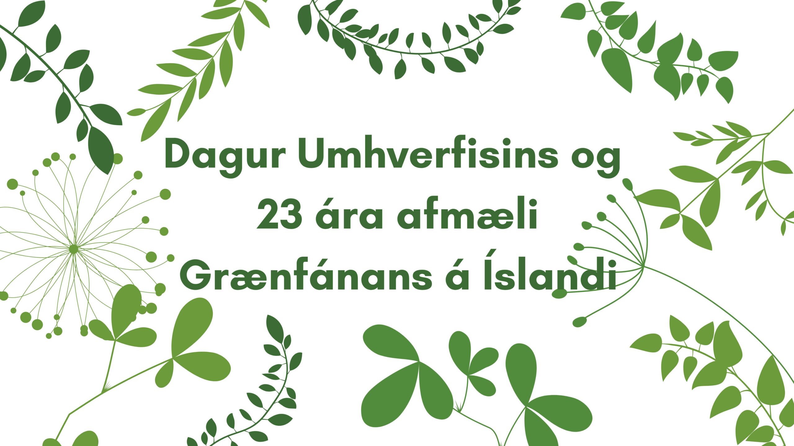 Dagur umhverfisins – afmælisdagur Grænfánans